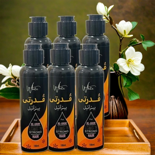 Qudarti Hair Oil ( Complete Course for Six Months ) ( Six Bottles ) ( سفید بالوں کا مکمل علاج )