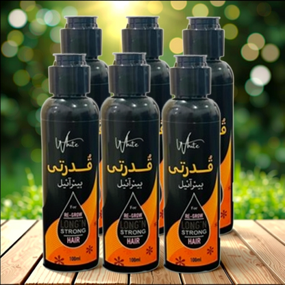 Qudarti Hair Oil ( Complete Course of Six Months ) ( Six Bottles ) ( سفید بالوں کا مکمل علاج )